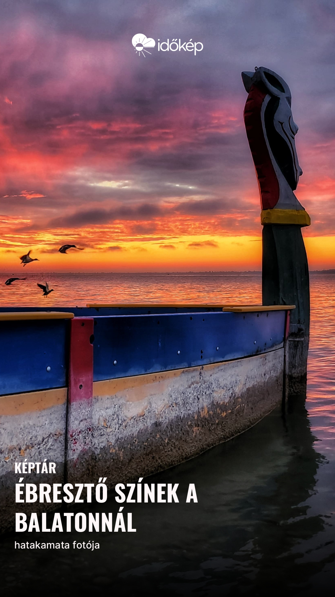 Ébresztő színek a Balatonnál