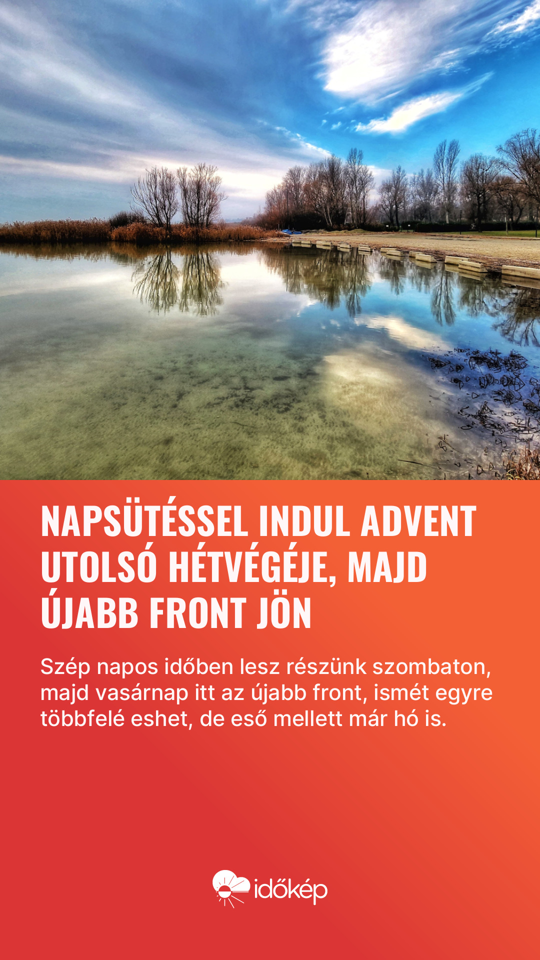 Napsütéssel indul advent utolsó hétvégéje, majd újabb front jön