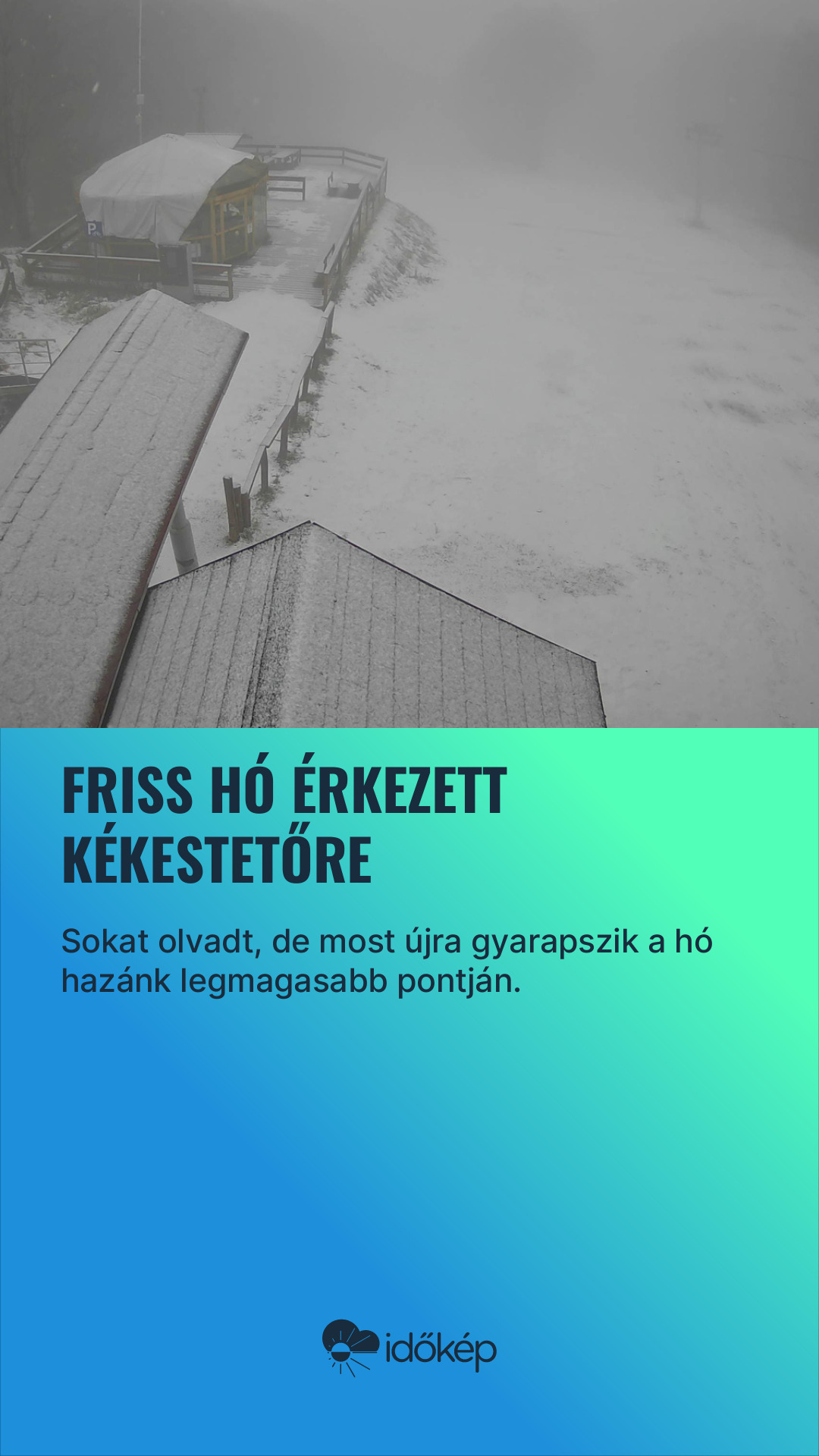 Friss hó érkezett Kékestetőre