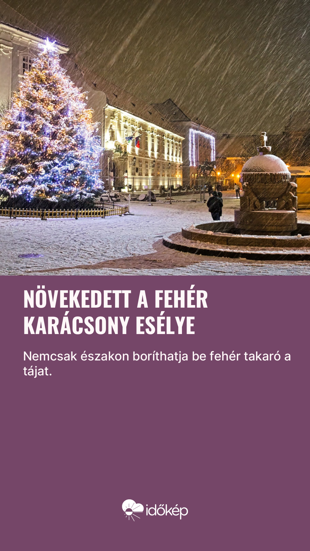 Növekedett a fehér karácsony esélye