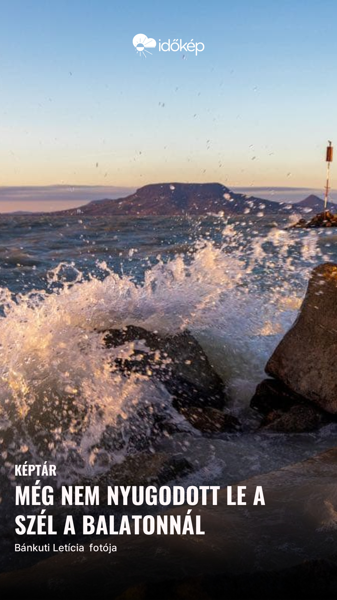 Még nem nyugodott le a szél a Balatonnál