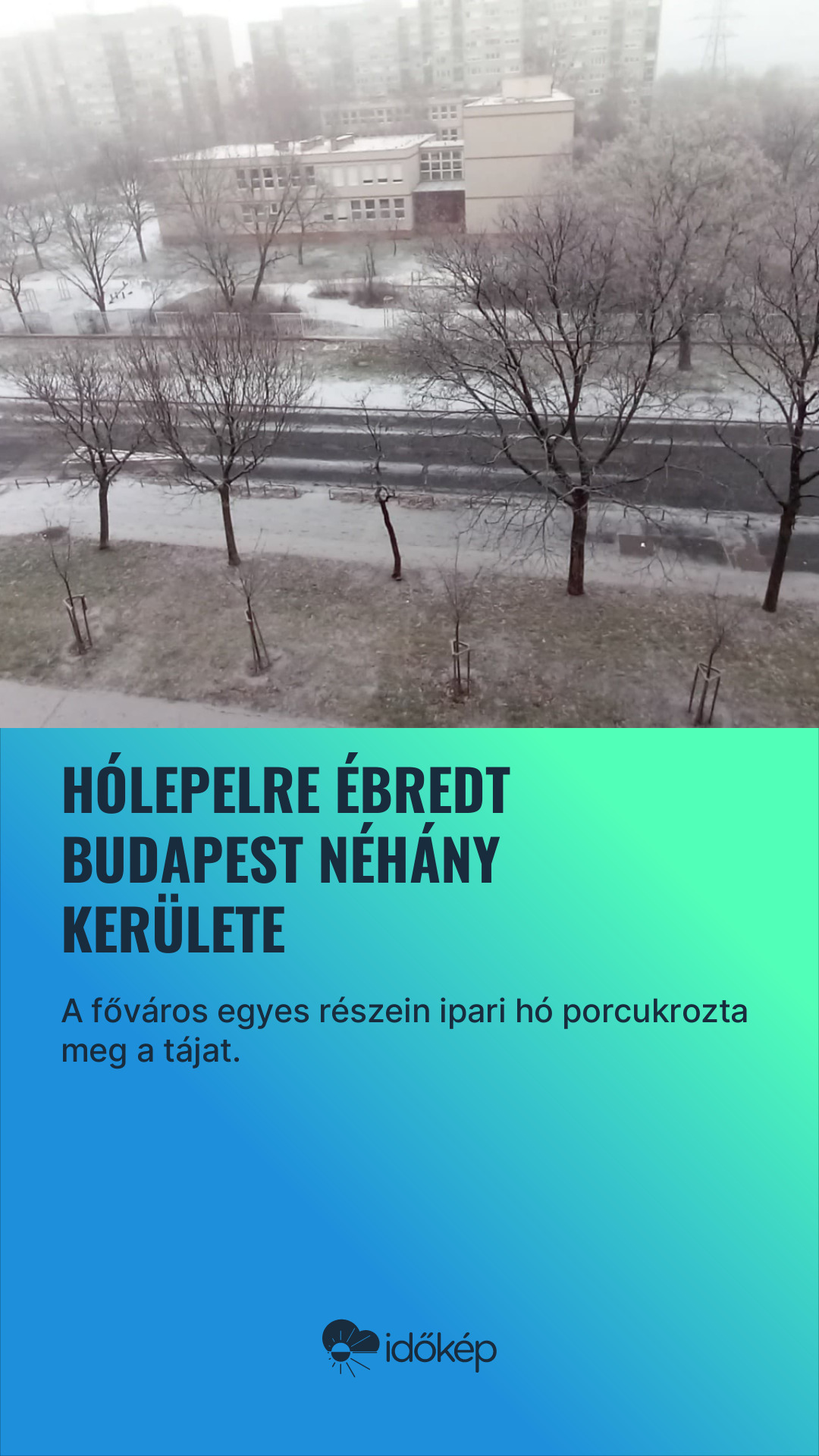 Hólepelre ébredt Budapest néhány kerülete