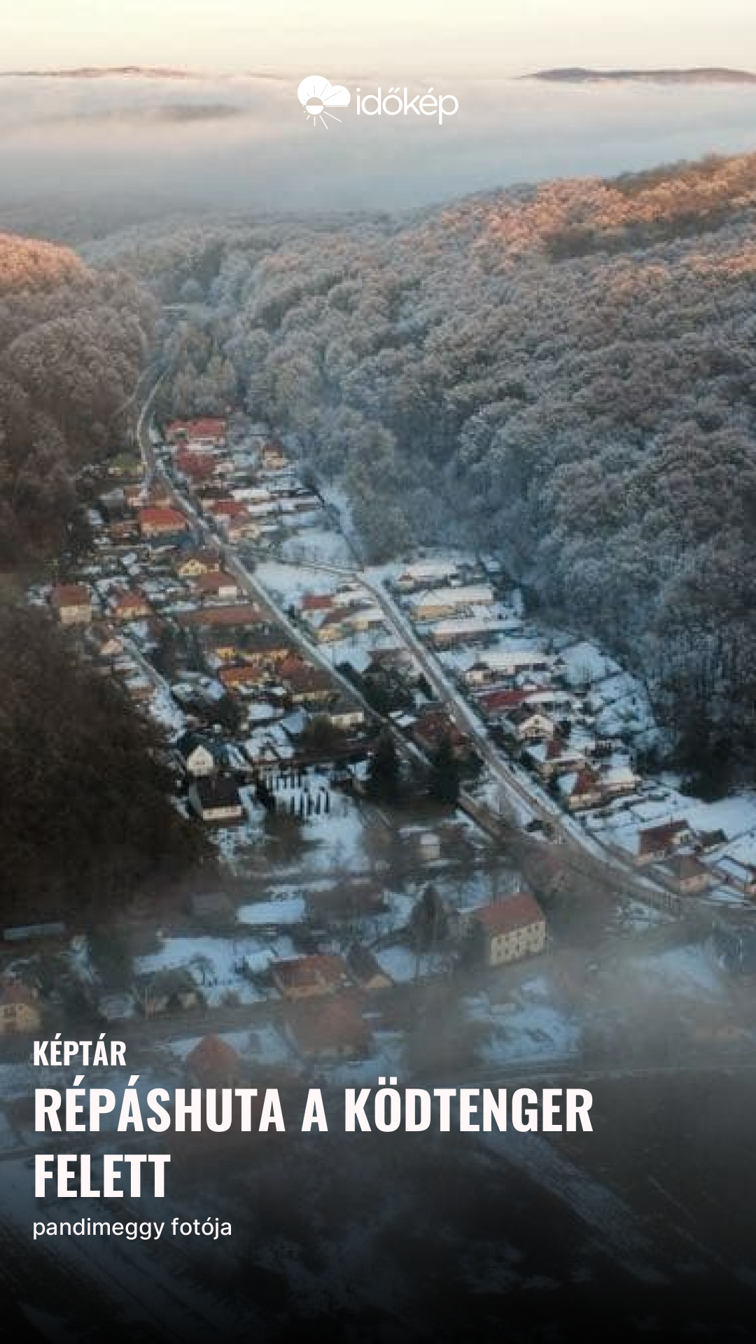 Répáshuta a ködtenger felett