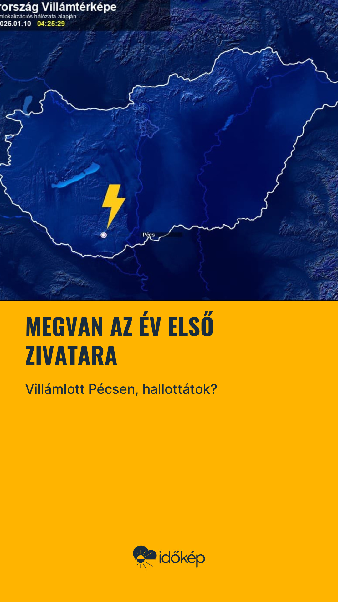 Megvan az év első zivatara