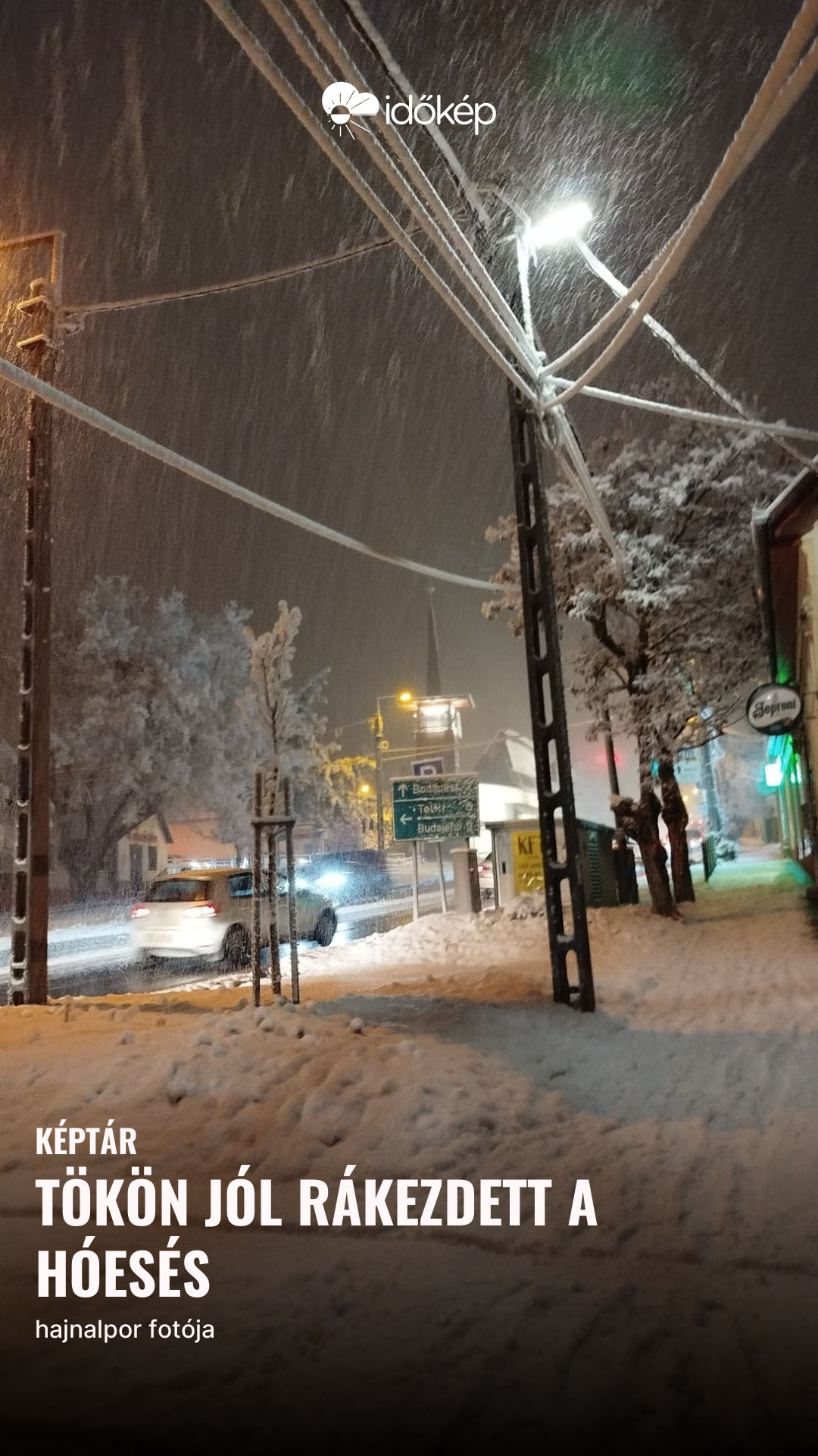 Tökön jól rákezdett a hóesés