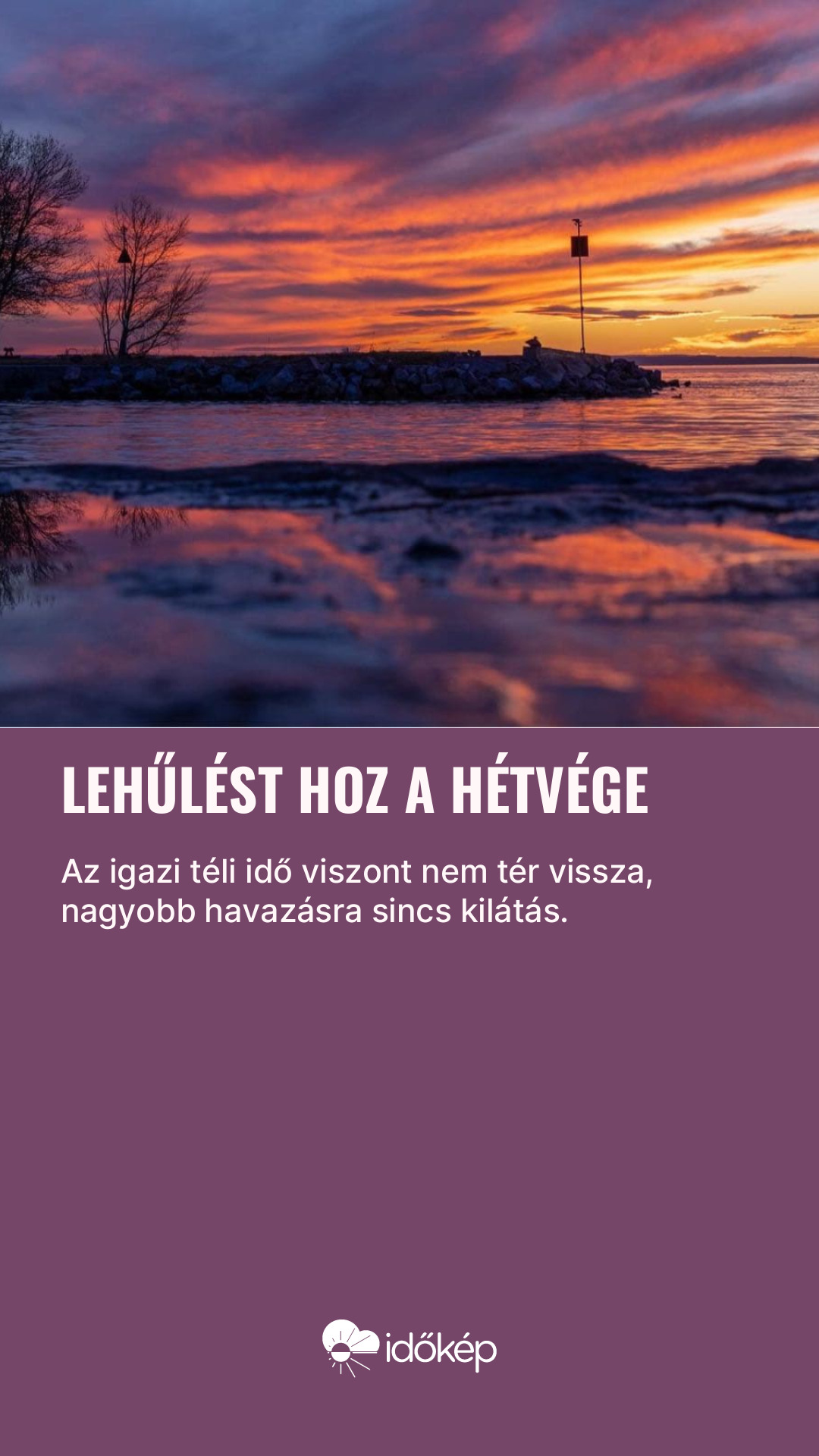 Lehűlést hoz a hétvége