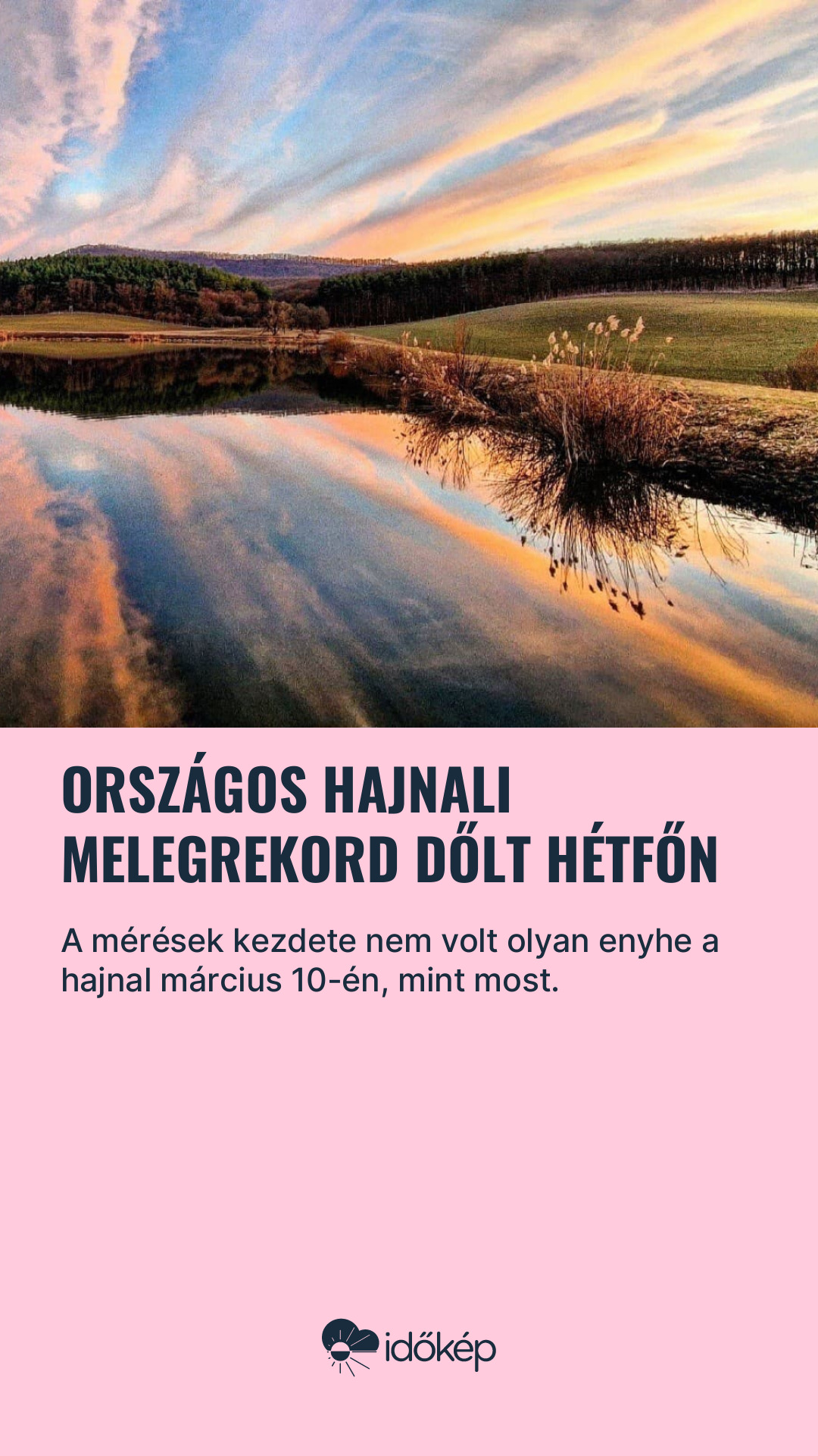 Országos hajnali melegrekord dőlt hétfőn