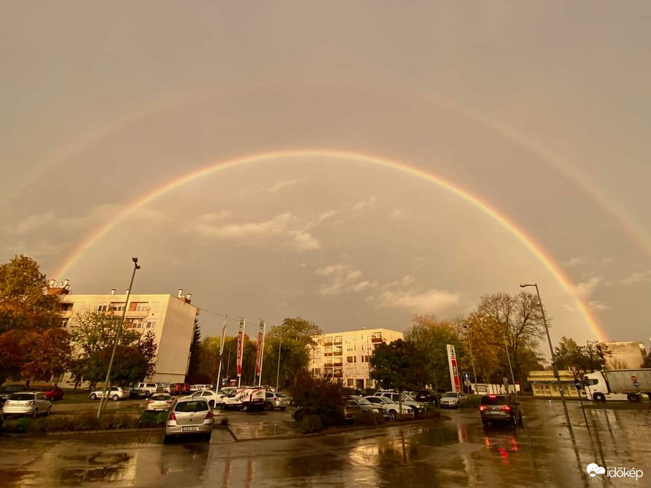 Szivárvány Nagykőrös felett