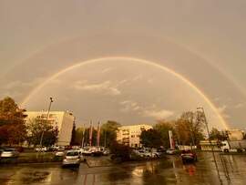 Szivárvány Nagykőrös felett