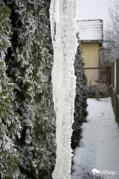 Jégbe zárt lánc.