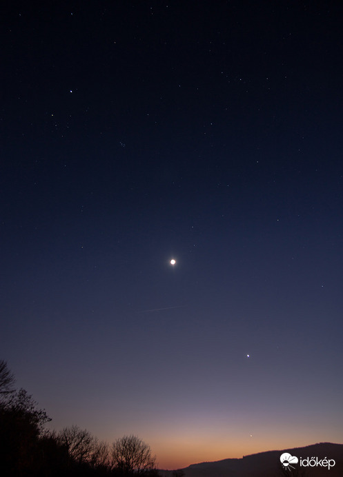 Merkúr, Vénusz, Hold, Jupiter