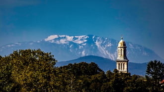 Schneeberg az őszi napsütésben