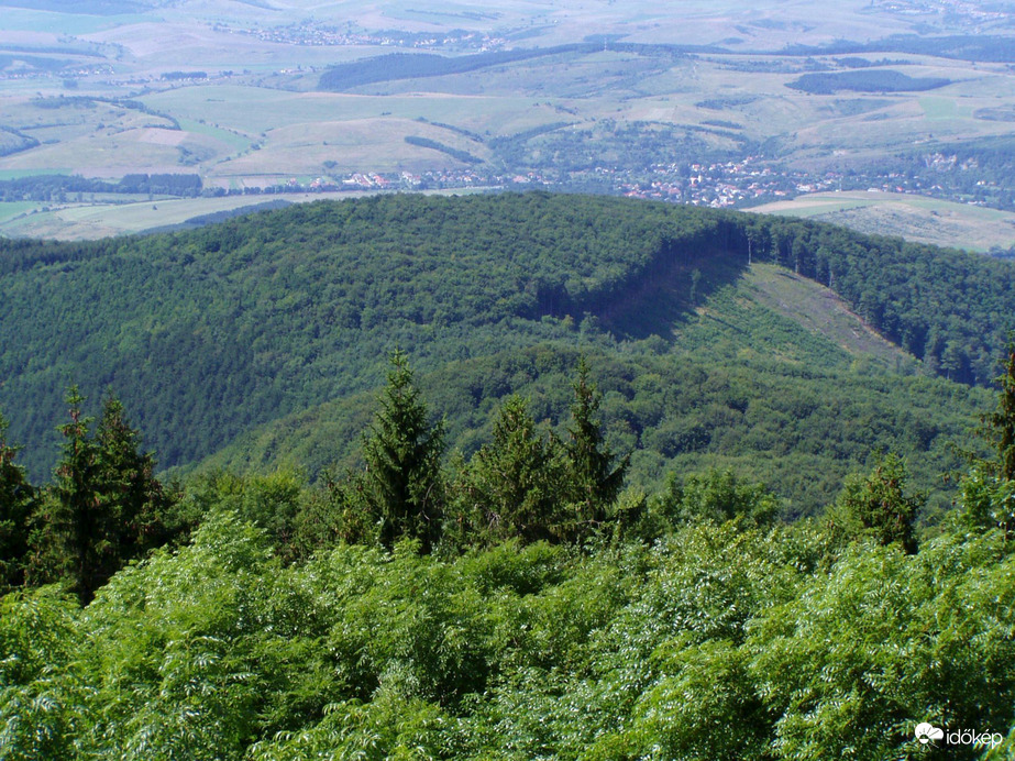 A Petőfi-kilátó panorámája a Bükkben (974 m.)