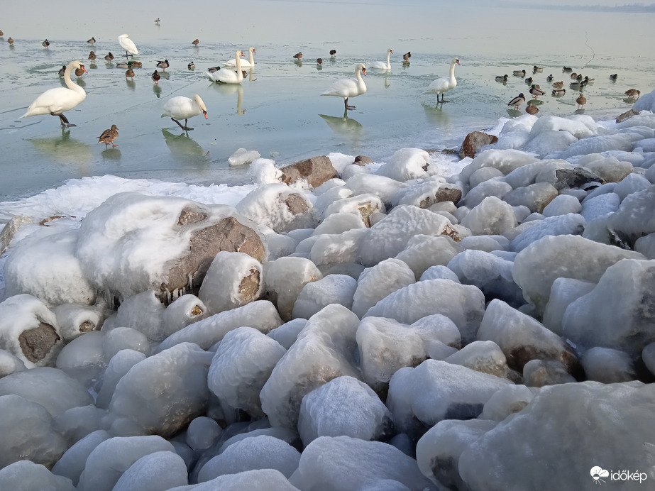 Téli hangulat a Balatonon 