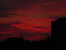 Vöröslő naplemente