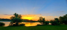 Június végi naplemente Tiszafüred