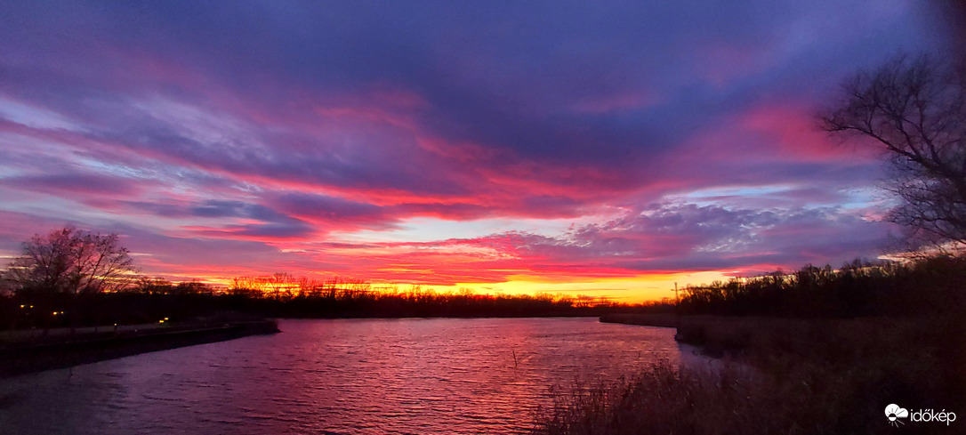 Színes naplemente a Tisza-tónál 4.