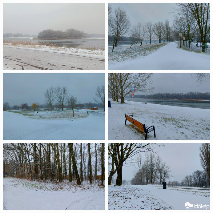 Azért egy kis havat a Tisza-tó térsége is kapott ma reggelre. (Tiszafüred)