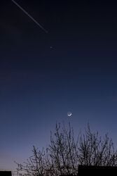 2023.03.23. Vénusz, Hold + repülő