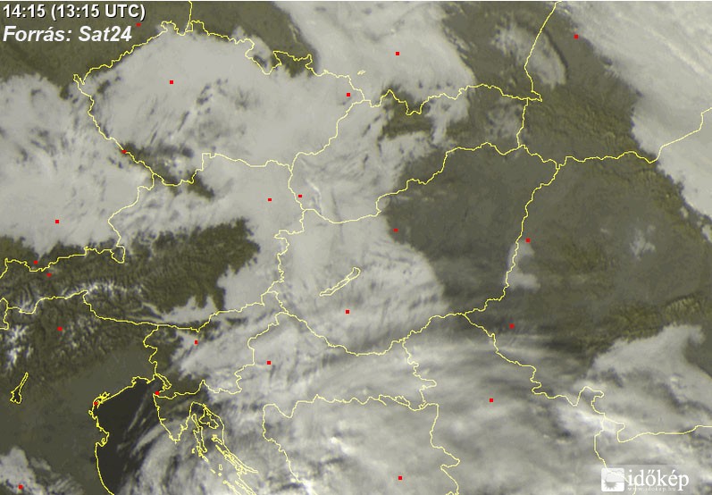 Műholdkép / forrás: sat24