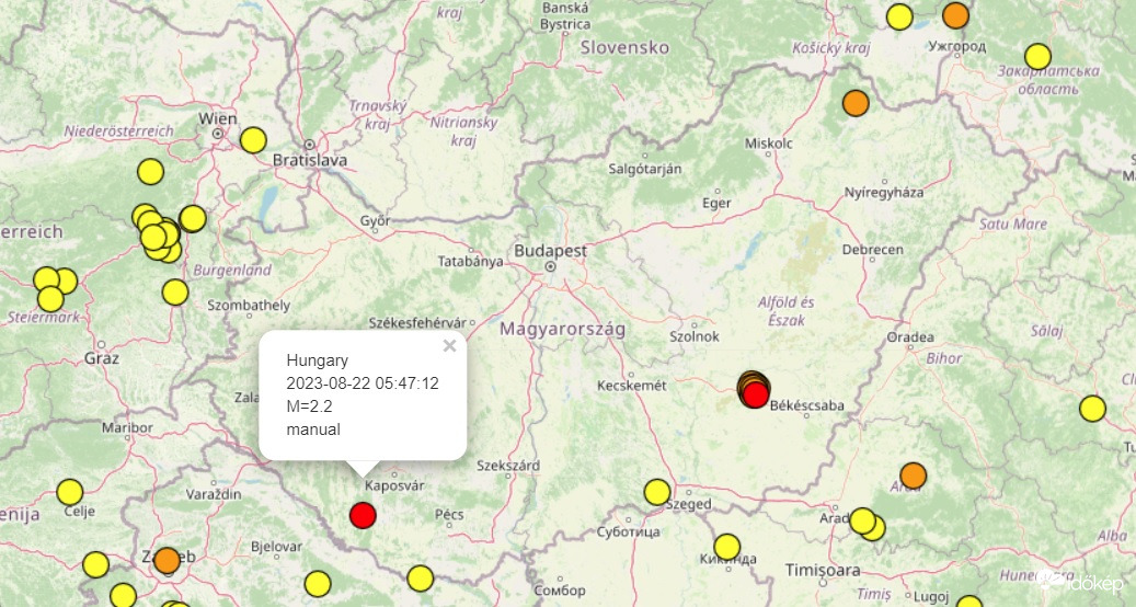 Forrás: ELKH FI Kövesligethy Radó Szeizmológiai Obszervatórium