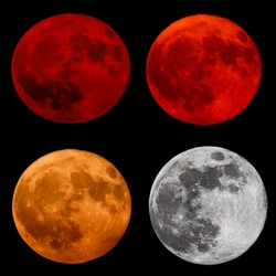 Ma Mányról :)  A Hold színváltozatai