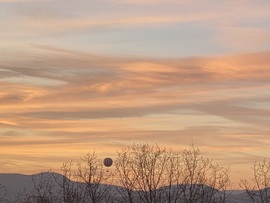 Naplemente és hőlégballon