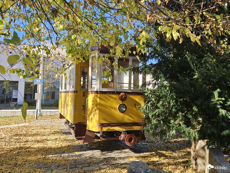 Szombathelyi villamos őszi színekben