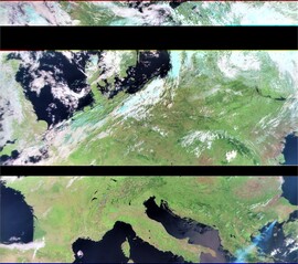 Meteor M2-3 műholdkép