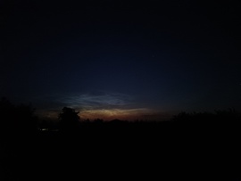 NLC világító felhők Szamosdarán(Párcíum, RO) ma hajnalban fotó 3.