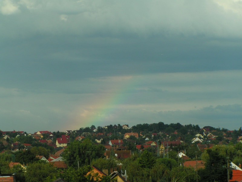 a hatodik zivatar utáni szivárvány