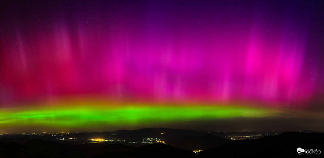 Sarki fény panoráma Dobogókőn