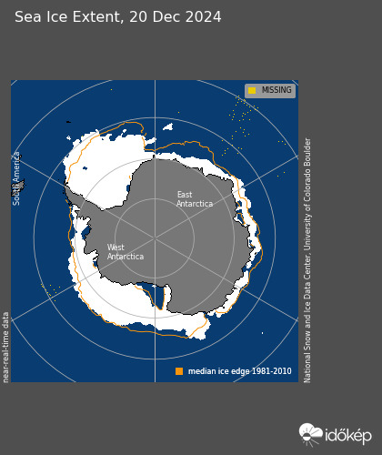 2024 dec 20. Déli-sark. A jég nagyobb mint 1979-ben volt