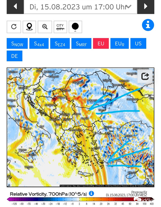 Trópusokról érkező labilis légtömeg 2