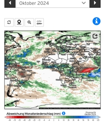 ECM Október csapadék