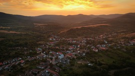 Őszi Panoráma Erdőhorváti környékén, háttérben a Zempléni hegységgel